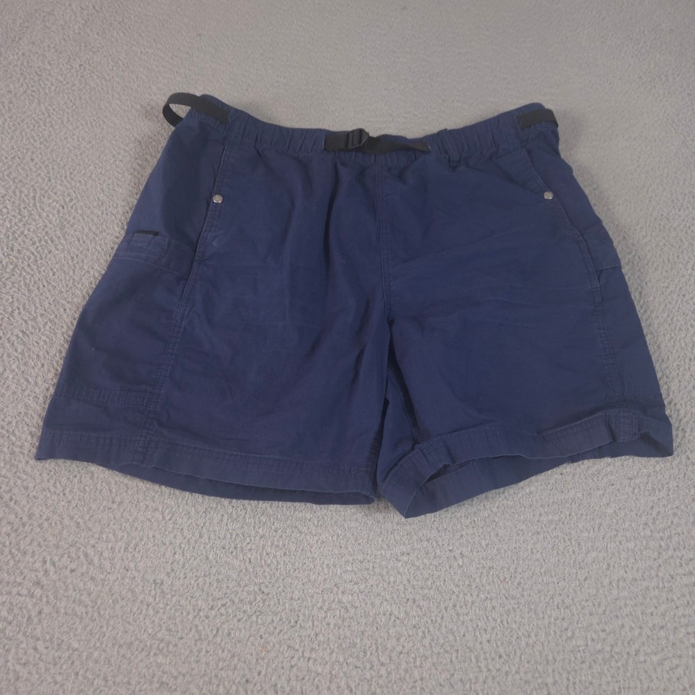 VINTAGE The North Face Shorts Mens XL Navy Ripstop Cargo EZ Belted Outdoor 90s